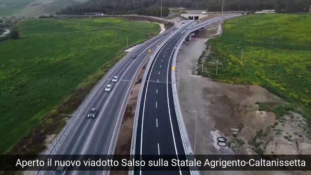 Palermo - VIABILITÀ. APERTO NUOVO VIADOTTO SALSO SU STATALE AGRIGENTO-CALTANISSETTA (17.04.25)