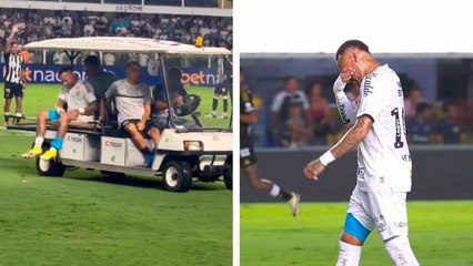Neymar vuelve a lesionarse y abandona el campo en camilla