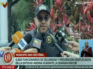 Más de 6 mil funcionarios de seguridad se mantienen desplegados en el estado Táchira