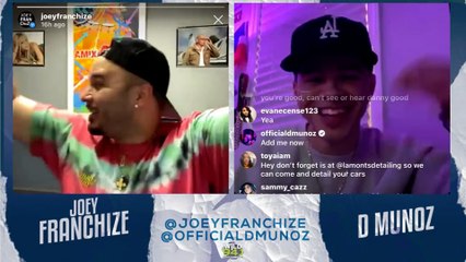 D Munoz IG Live With Joey Franchize