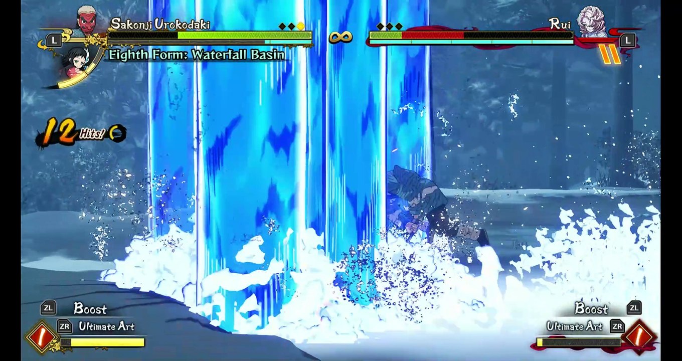 SAKONJI UROKODAKI and MAKOMO Vs RUI | Demon Slayer The Hinokami Chronicles