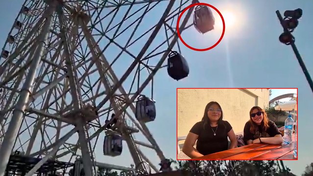 CDMX, Parque Aztlán: Testimonio de Araceli y Gaby, las jóvenes que quedaron dentro de las cabinas en la rueda de la fortuna del Parque