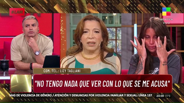 🔴 LIZY TAGLIANI SE QUEBRÓ EN VIVO: Jamás en mi vida estuve con un menor y jamás robé nada