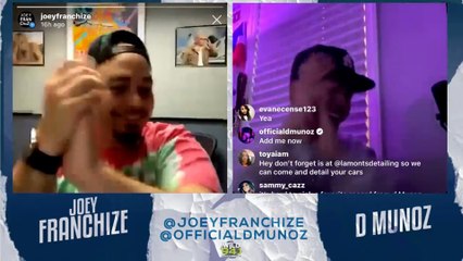 D Munoz IG Live With Joey Franchize