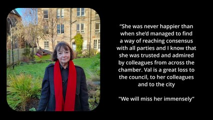 Tributes paid to ‘warm and kind’ Edinburgh councillor Val Walker after sudden death