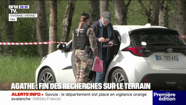 Disparition d'Agathe: la fin des recherches sur le terrain après un dernier ratissage