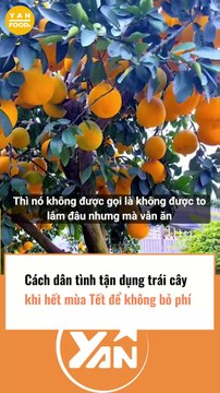 Cách dân tình tận dụng trái cây để không thể bỏ phí
