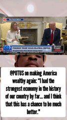 D Trump on making America wealthy again: and I think that this has a chance to be much better."