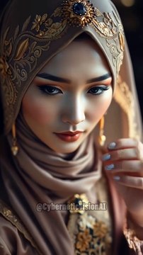 Asian Hijab Women Styled as Traditional Brides #bride #hijab #hijabstyle #hijabfashion