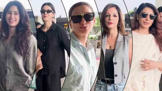 Celeb Style Watch: From Janhvi Kapoor To Shahid Kapoor Slay Airport Looks