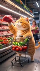 Orange Cat Cooking Spicy Boiled Beef