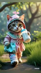 AI cat dance dudi dudi dum dum