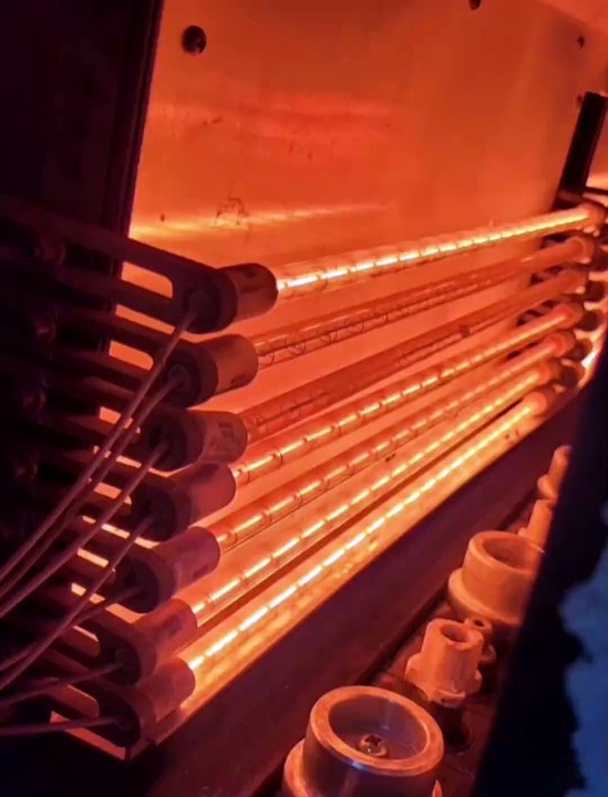 700mm 1800w halogen infra red heating lamp for Industrial drying furnace