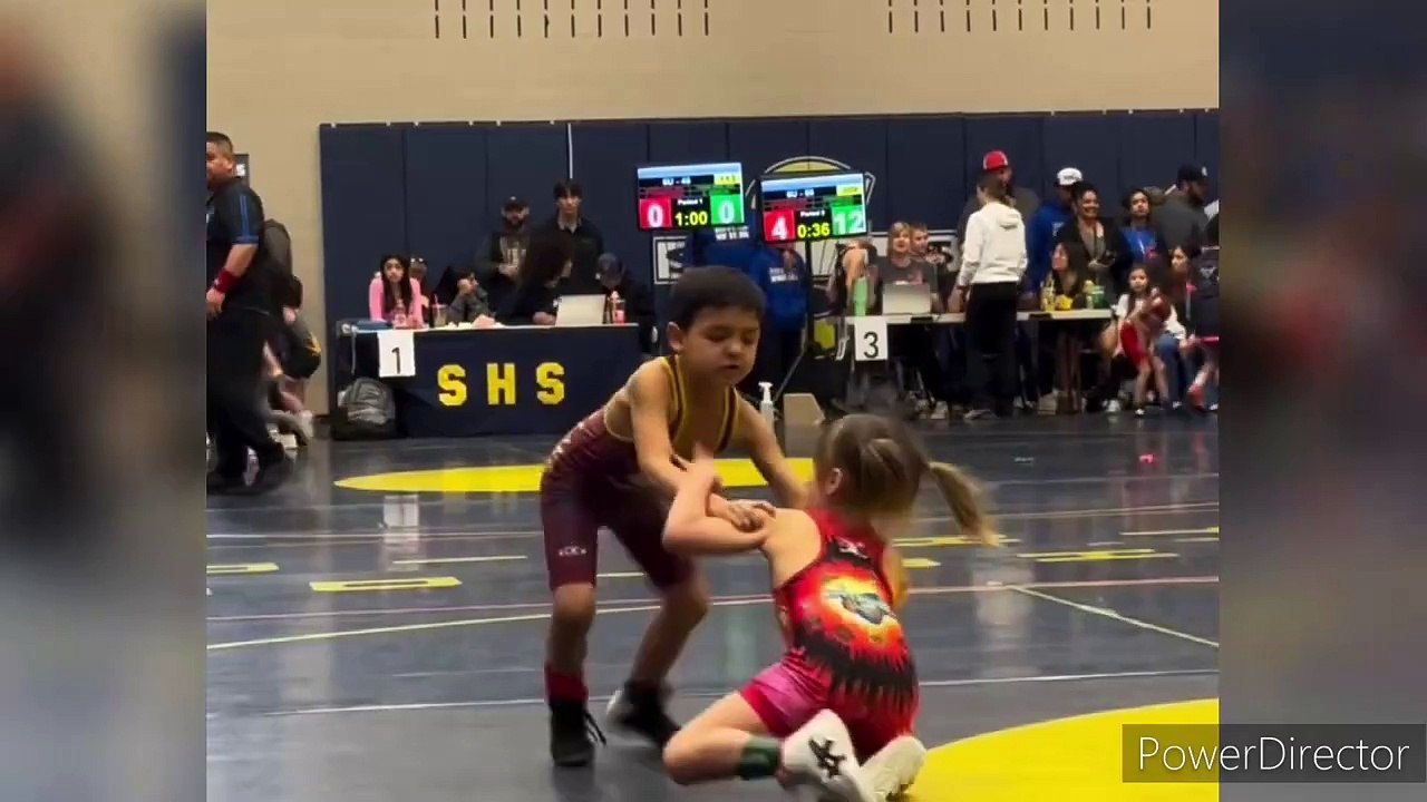 Unexpected Danger in Kids Wrestling Match _ Shocking Moment Caught on Camera