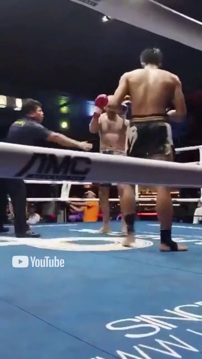 Armenian street fighter vs thai pro Muay Thai fighter