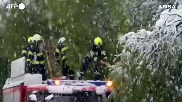 Forti nevicate sulle regioni alpine in Italia, Svizzera e Francia