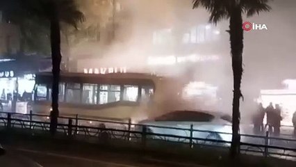 Bursa'da panik anları! Çevreyi duman sardı