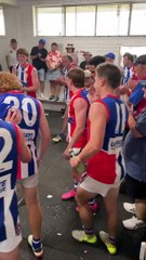 East Point players sing the song after win over Bacchus Marsh