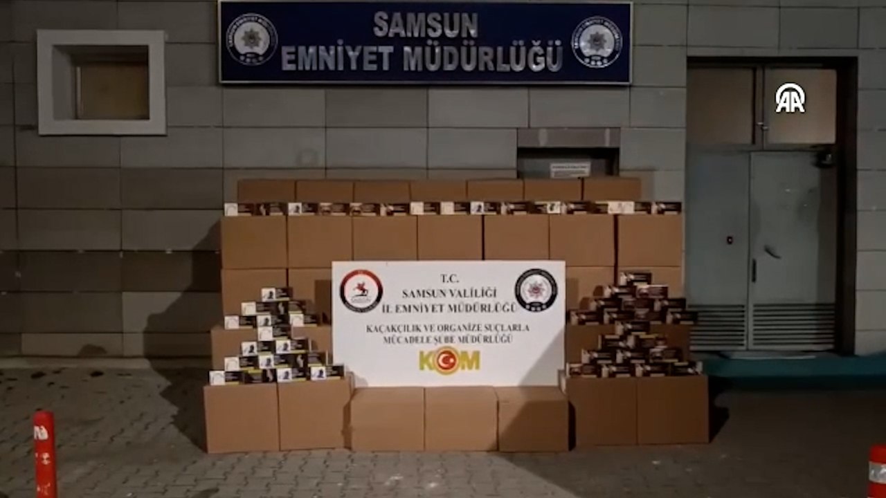 Samsun'da 1 milyon 920 bin makaron ele geçirildi