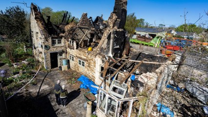 Fire destroys thatched roof in eight mins - weeks before tile replacement due