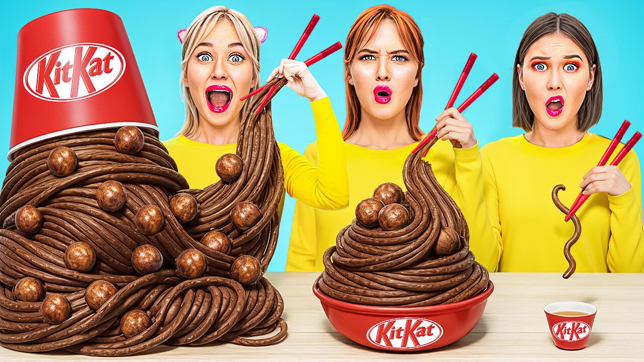 Le test ultime des tailles de nourriture ! Qui fait le meilleur ou pire mix ? 🍔🍦 123 GO! Challenge