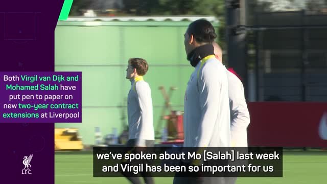 Van Dijk contract extension shows Liverpool's ambition - Slot