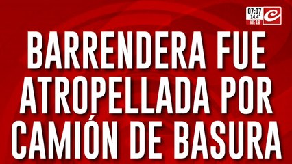 Tremendo video muestra cómo camión de basura embiste y mata a una barrendera