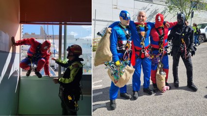 Supereroi in missione speciale per portare il sorriso all'ospedale di Sassari