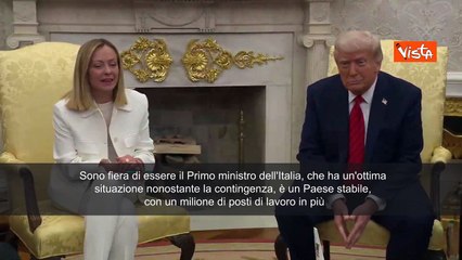 Meloni: Fiera di essere Primo ministro Italia, che ha ottima situazione nonostante contingenza
