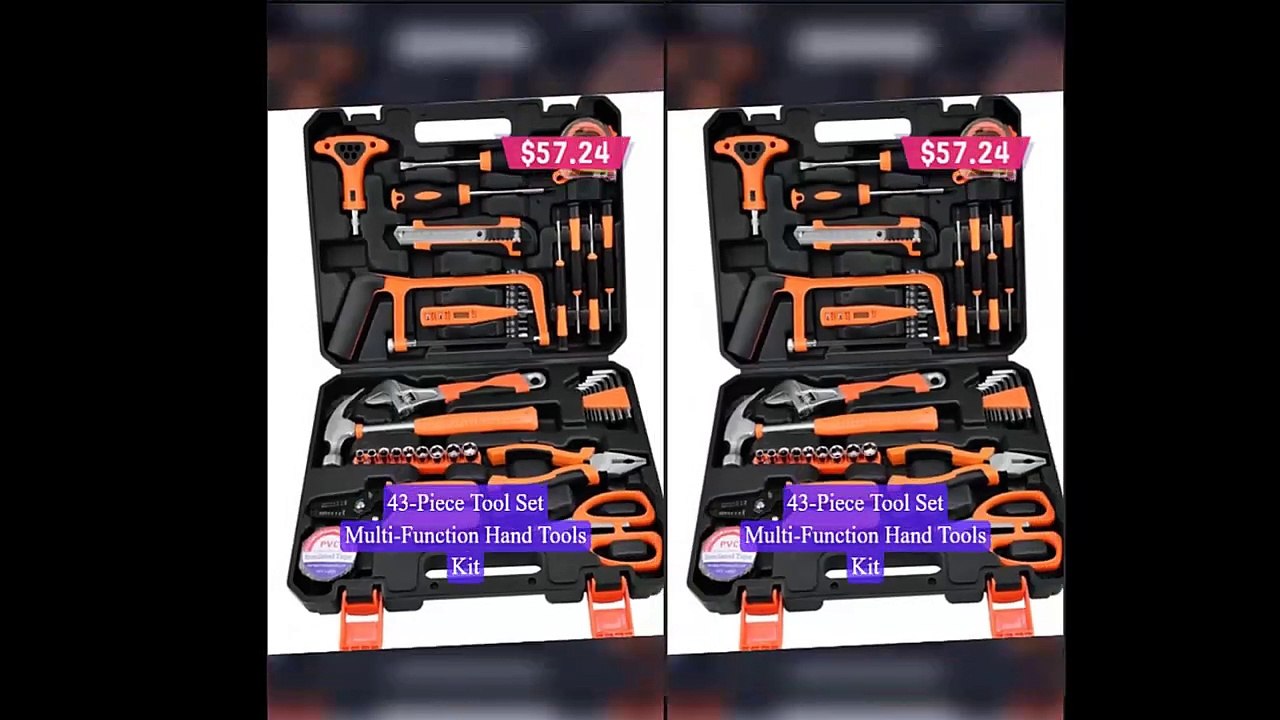 43-Piece Tool Set Multi-Function Hand Tools Kit