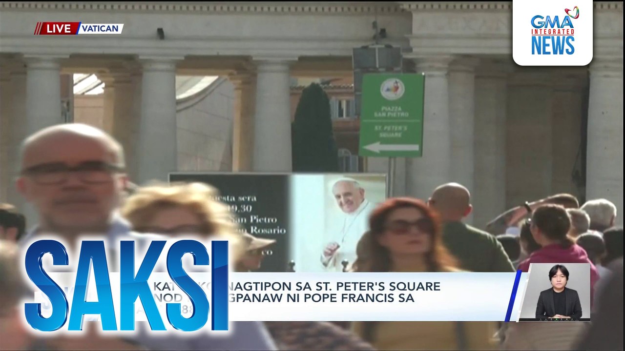 Mga Katoliko, nagtipon sa St. Peter's Square kasunod ng pagpanaw ni Pope Francis sa edad na 88 | Saksi