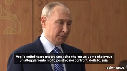 Putin: "Il Papa ha fatto molto per il mondo intero"
