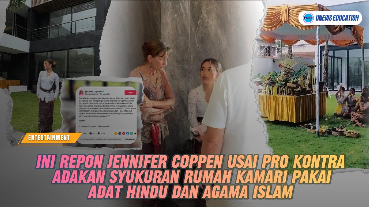 Repon Jennifer Coppen Usai Pro Kontra Adakan Syukuran Rumah Kamari Pakai Adat Hindu Dan Agama Islam