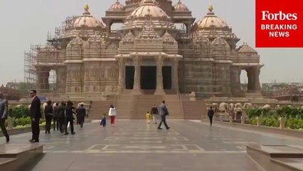 Vice President Vance And Second Lady Usha Vance Visit Akshardham Temple In Delhi, India