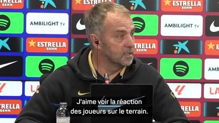 Barcelone - Flick : "J'aime voir la réaction des joueurs sur le terrain"