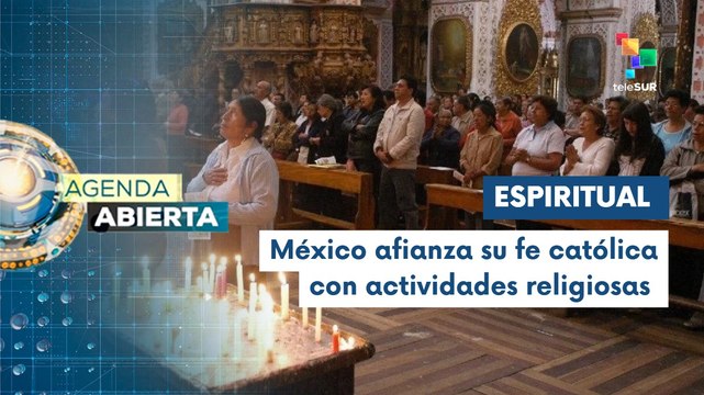 Mexicanos realizan ruta de los siete templos por Semana Santa