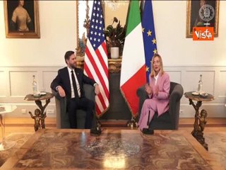 Meloni riceve Jd Vance: "Italia e Usa determinati a rafforzare la cooperazione"