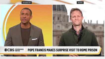 Pope Francis visits Roman prison for Holy Thursday ritual