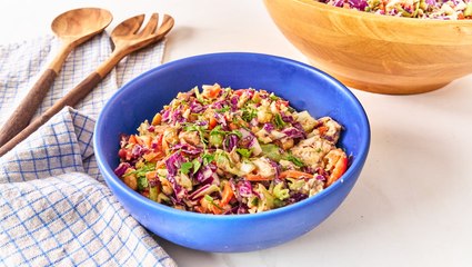 How to Make a Chopped Salad with Honey-Peanut Dressing