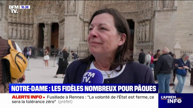 Pâques à Notre-Dame de Paris: C'est merveilleux , apprécient les touristes