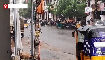 हैदराबाद में आंधी-तूफान और भारी बारिश, कई पेड़ उखड़े... सड़कों पर भरा पानी, यातायात बाधित
