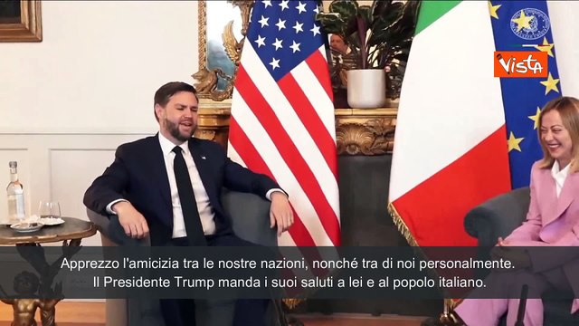 Vance: Roma costruita da gente che ama l'umanità e Dio, fa bene a spirito essere qui
