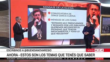 🤚 EL ARZOBISPO DE BUENOS AIRES PIDE DIGNIDAD PARA JUBILADOS