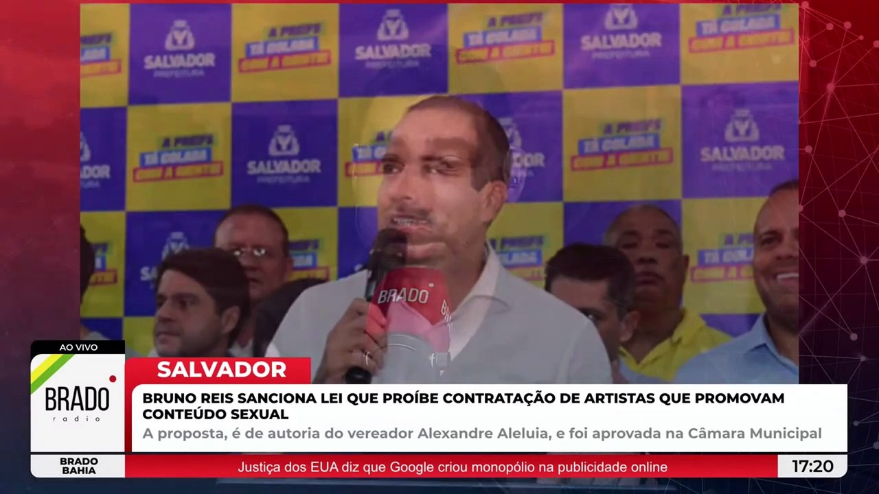 BRUNO REIS SANCIONA LEI “ANTI-BAIXARIA”