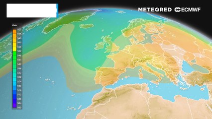Sabato 19 aprile: andamento geopotenziali in quota.