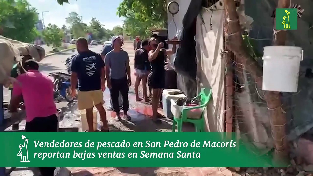 Vendedores de pescado en San Pedro de Macorís reportan bajas ventas en Semana Santa