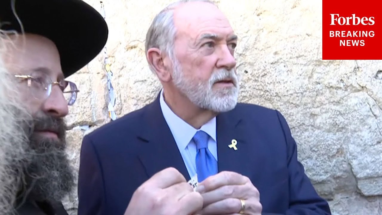 Mike Huckabee Places Note From President Trump In Jerusalem's Western Wall
