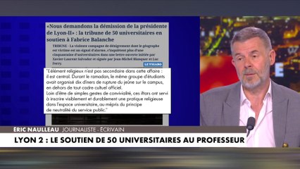 Eric Naulleau : «Il y a quelques années, une présidente d'université n'aurait pas fait de détail»