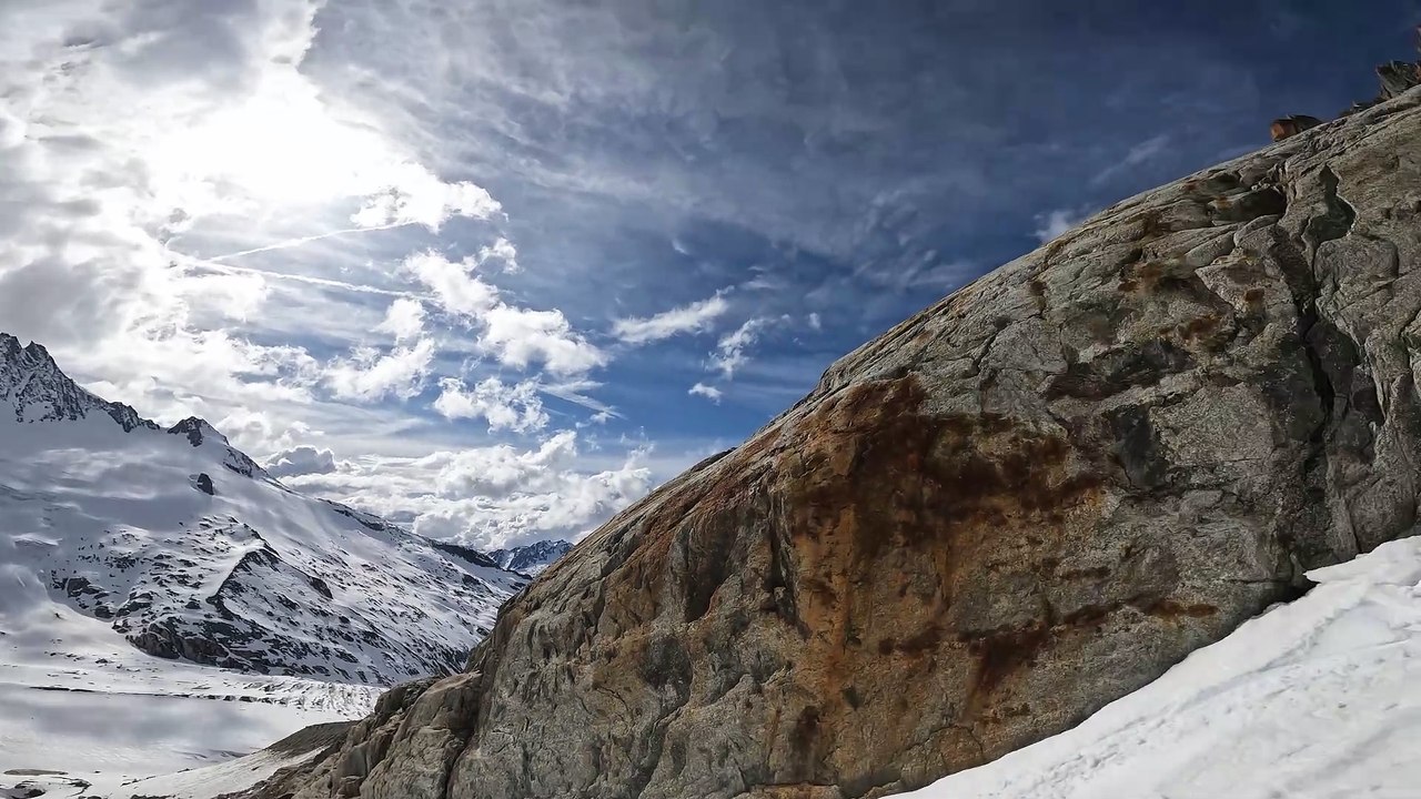 Glacier du Chardonnet Exit Couloir