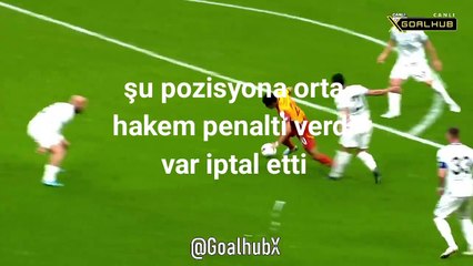 Bodrumspor-Galatasaray Macinds Hakem Mehmet Türkmen'in Çaldığı Penaltıya Bakin
